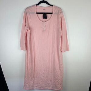 Avenue Body Sleep Shirt Dress Nightgown Pink Size 14/16
